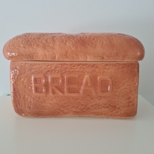 Pottery bread bin vintage loaf - bread,
