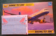 Zvezda 1/144 Scale Boeing 757-200  Plus  BRITISH Negus Scheme Decals STS44377