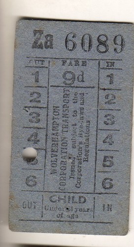 Bus tram ticket - /,