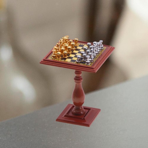Miniature chess set for - set,
