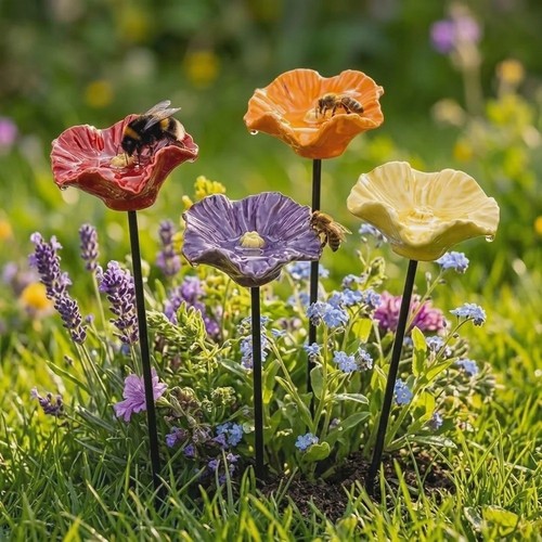 For flower pots - pots, bird