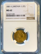 1801 Half Guinea, George III