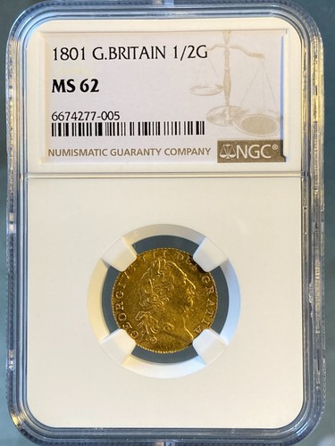 1801 half guinea - half, george