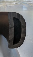 50D PVC D Fender Rubbing Strake Black 2" Inch/50mm Wide Base x 26mm High