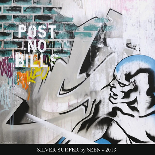 Seen graffiti art silver - seen,