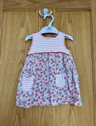 Girls months pink stripe - 3-6,