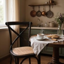 Black Cross Back Dining Chair