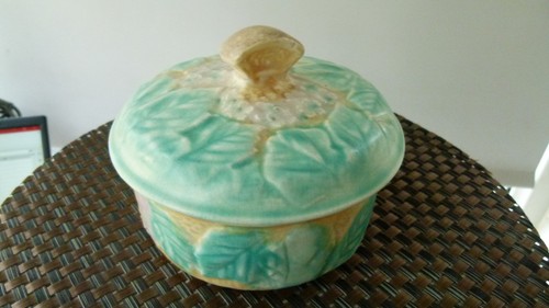 Avon ware hydrangea lidded - hydrangea,