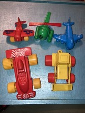 5 Vintage Viking Plastic Toys