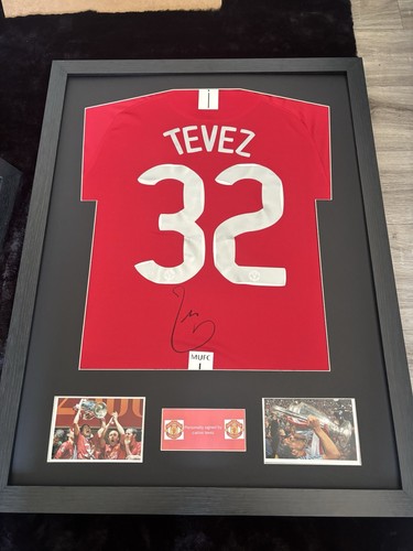 Carlos tevez signed and - signed, framed