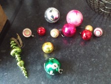 various plastic and  glass  Christmas Baubles some old some modern good con