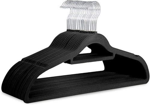 50pcs velvet clothes - velvet, hangers