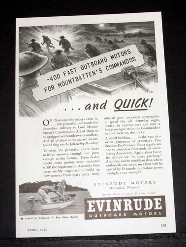 1943 old wwii magazine print - old,