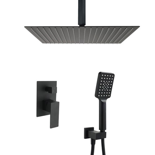 Matte black large rain - black,