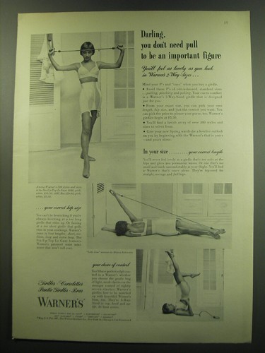 1949 warner girdles - warner's,