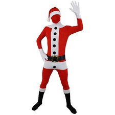 SANTA SUIT COSTUME SKINSUIT