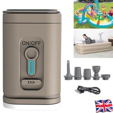 Portable Rechargeable Electric Air Pump for Inflatables 1200mAh Battery New UK
