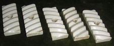 Vintage Porcelain Electric Insulator Plates Tiles or Handles Steampunk Decor