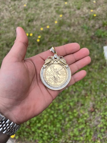 Yellow gold mexican pesos - mexican,