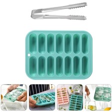  14 Grids Ice Cube Tray Silicone with Lid Trays for Freezer Small