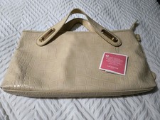 Liz Claiborne beige snakeskin