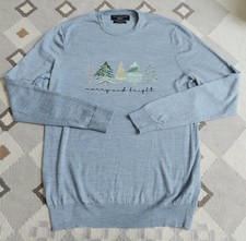 Ladies/ Mens Paul Costelloe 100% Merino wool Xmas jumper, M ( 14 uk ladies)