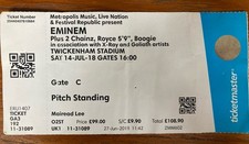 Eminem Concert Ticket