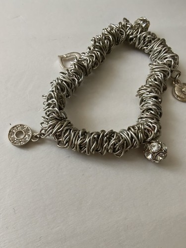 Silver tone sweetie style - sweetie, arm