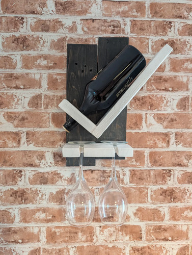 Wall mounted wine glass holder - wall,
