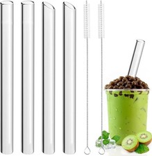 100PCS Straws Extra Wide Fat