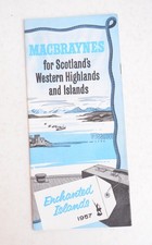 Steamer Ferry Booklet MacBraynes Enchanted Islands 1957