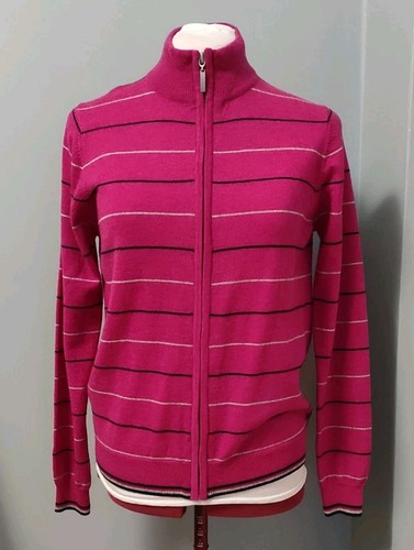 Glenmuir pink stripe - pink, zip