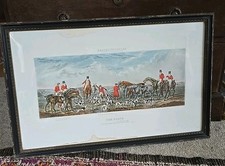 John Dean Paul Leicestershire Hunting Print  In Hogarth Frame 30" X 19" No 4