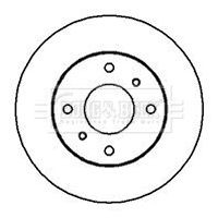 Borg beck brake disc set - borg, 2