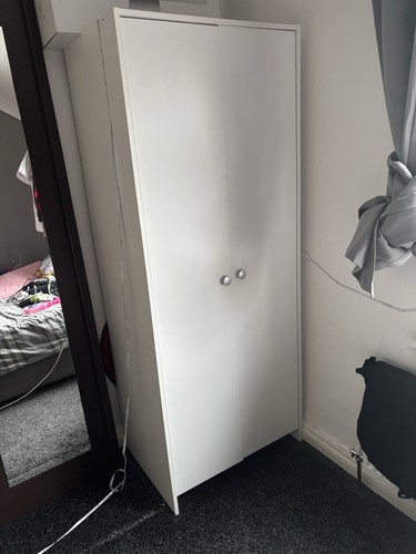 White wardrobe from argos - white,