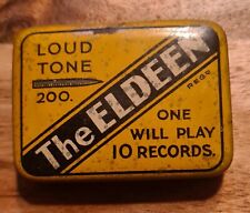 Gramophone Needle Tin The ELDEEN 1930s Loud Tone Full tin Collectable Vintage