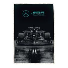 Mercedes AMG Petronas Sherpa Back Blanket Fleece Formula One Throw 120cm x 150cm