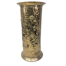 Brass Embossed Umbrella Stand