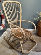 Vintage Bamboo Rocking Chair