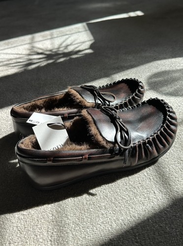 Mens zara brown leather - mens,