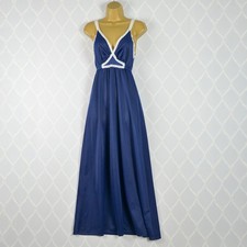 Vintage Navy Nylon Nightdress
