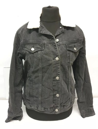 Topshop moto black shearling - topshop,