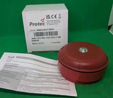 Protec 3000 Ceiling VAD Red 7.5m Range. High Intensity 24v Visual Alarm Device