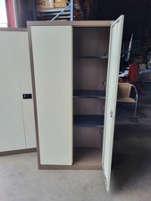 Used 2 Door Bisley Tall Steel Storage Cupboard – Lockable Office Cabinet. UK ?