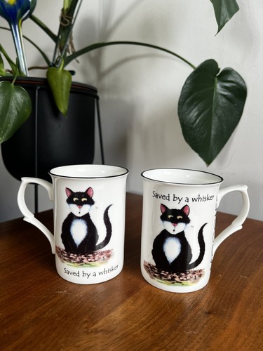 Vintage allenway cat mugs - allenway, pair