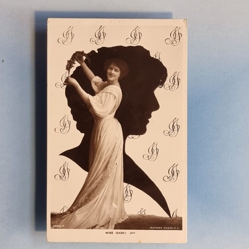 Edwardian actress postcard - actress,
