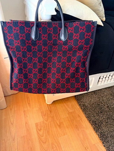 Gucci wool luggage bag leather - gucci,