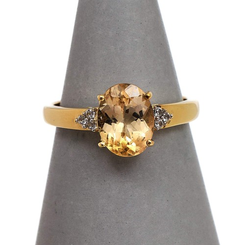 Pre owned 9ct gold - pre-owned, oval