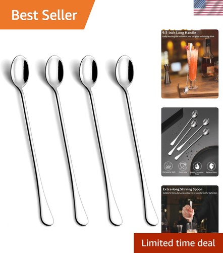Inch long handle iced tea - 9.5-inch,
