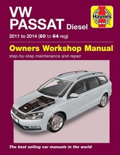 Volkswagen Passat Diesel (2011-2014) 60 to 64 Haynes Repair Manual